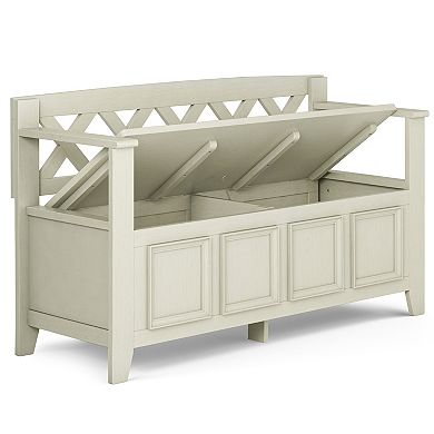Simpli Home Amherst Entryway Storage Bench