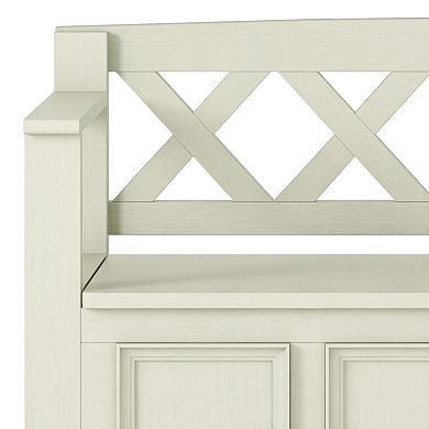 Simpli Home Amherst Entryway Storage Bench