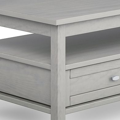 Simpli Home Warm Shaker Wood Coffee Table