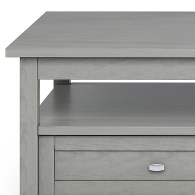 Simpli Home Warm Shaker Wood Coffee Table