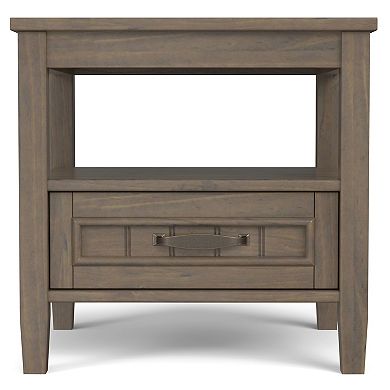 Simpli Home Lev Wooden End Table