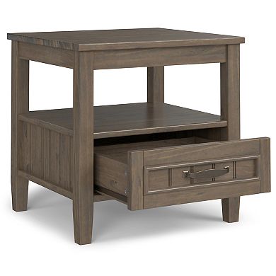 Simpli Home Lev Wooden End Table