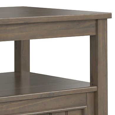 Simpli Home Lev Wooden End Table