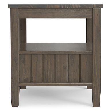 Simpli Home Lev Wooden End Table