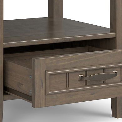 Simpli Home Lev Wooden End Table