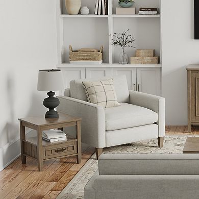Simpli Home Lev Wooden End Table