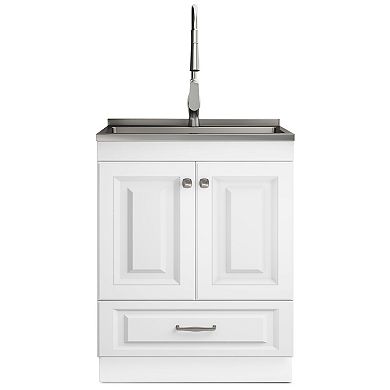 Simpli Home Lawrence 28-in. Laundry Cabinet