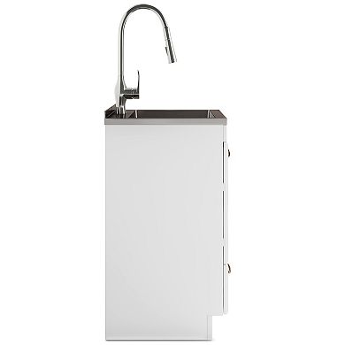 Simpli Home Lawrence 28-in. Laundry Cabinet