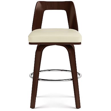 Simpli Home Ellison Bentwood Counter Stool 2-piece Set
