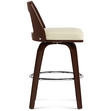 Simpli Home Ellison Bentwood Counter Stool 2-piece Set
