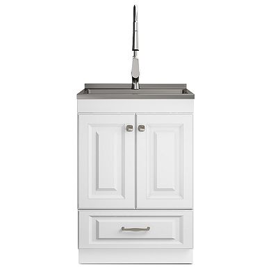 Simpli Home Lawrence 24-in. Laundry Cabinet