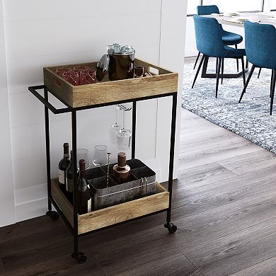 Simpli Home Simons Bar Cart