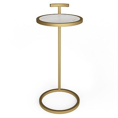 Simpli Home Brook C-Shape End Table