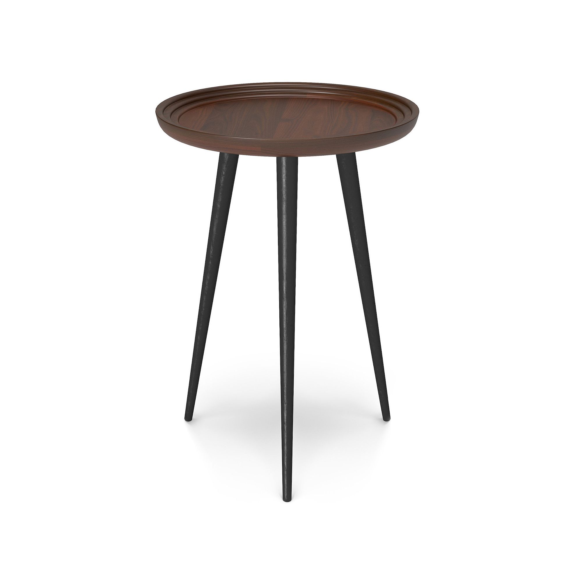 Simpli Home Round Clairmont End Table, Red