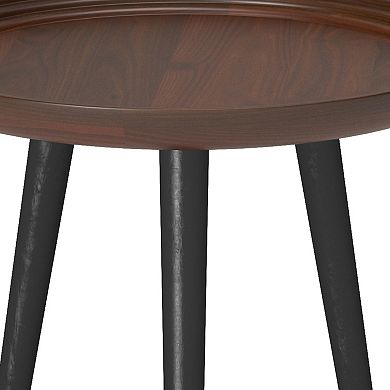 Simpli Home Round Clairmont End Table