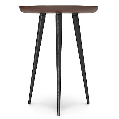 Simpli Home Round Clairmont End Table