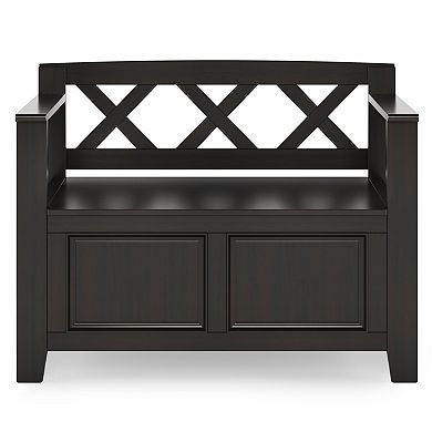 Simpli Home Amherst Small Entryway Storage Bench