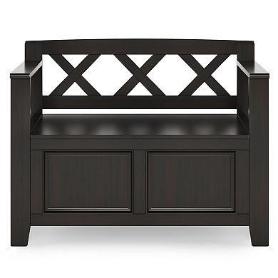 Simpli Home Amherst Small Entryway Storage Bench