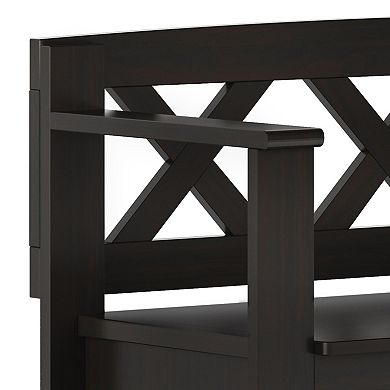 Simpli Home Amherst Small Entryway Storage Bench