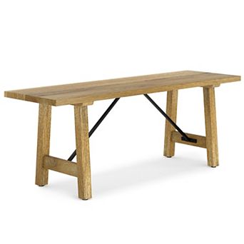 Simpli Home Harvey Farmhouse Bench