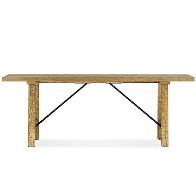 Simpli Home Harvey Farmhouse Bench
