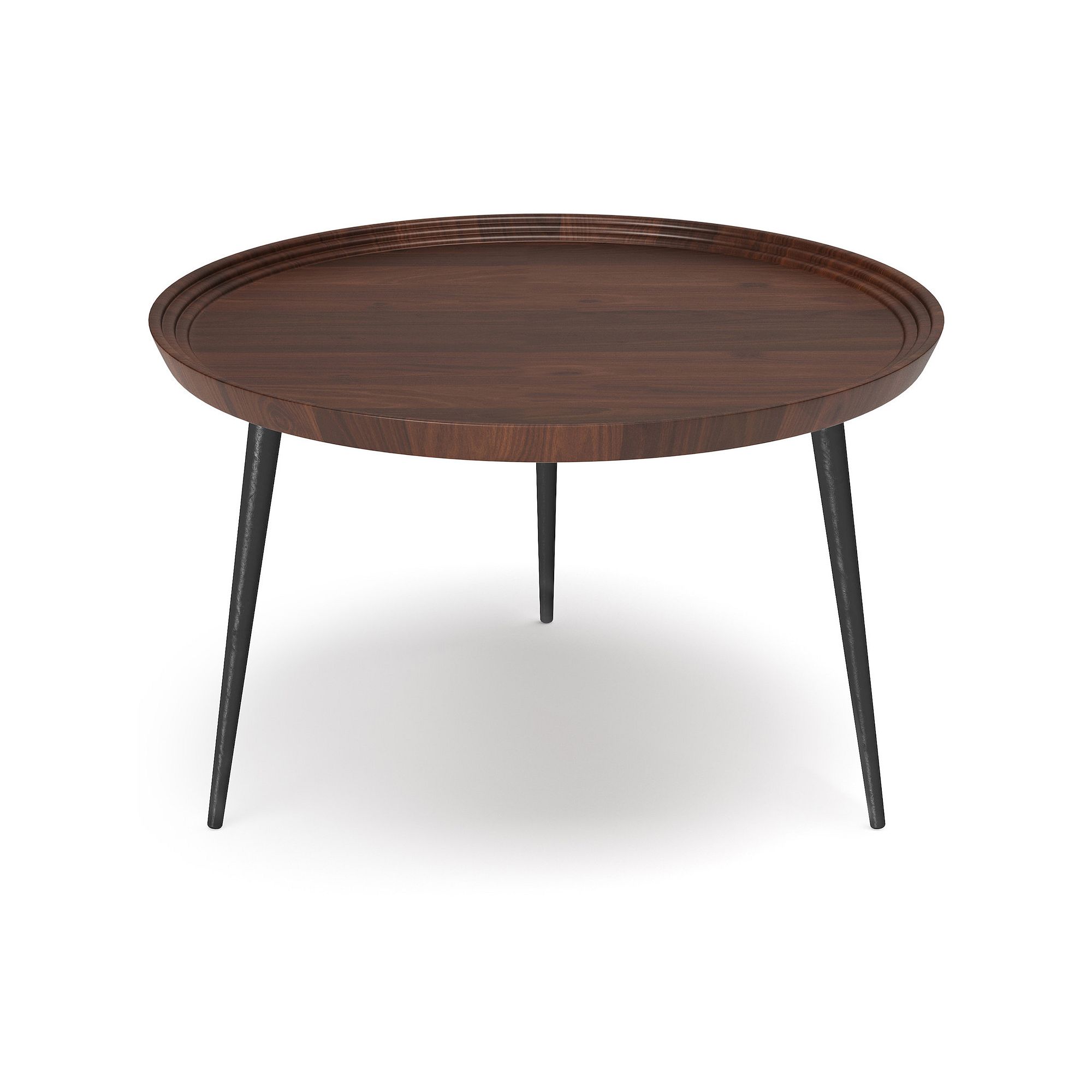 Simpli Home Clairmont Cognac Coffee Table, Red
