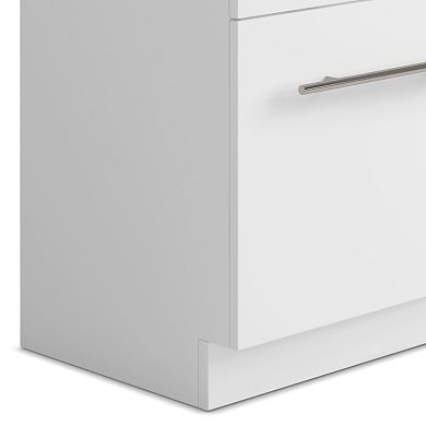 Simpli Home Metro 24-in. Laundry Cabinet with Faucet and Stainless Steel Sink