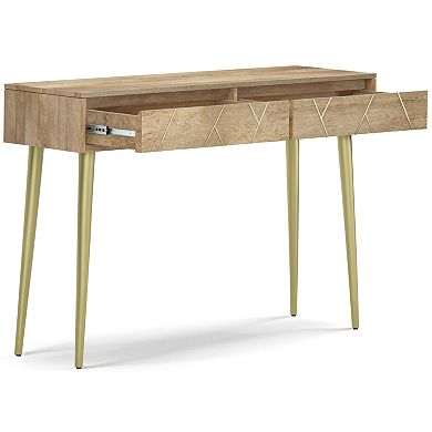 Simpli Home Jager Solid Mango Wood Console Table