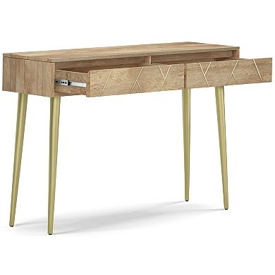 Simpli Home Jager Solid Mango Wood Console Table