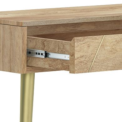 Simpli Home Jager Solid Mango Wood Console Table