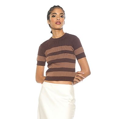 Women's ALEXIA ADMOR Pat Classic Knit Stripped Top