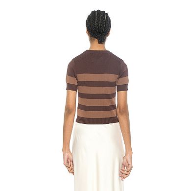 Women's ALEXIA ADMOR Pat Classic Knit Stripped Top
