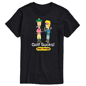 Men's Beavis & Butthead Golf Sucks Graphic Tee