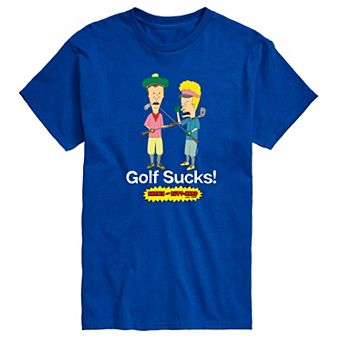 Men's Beavis & Butthead Golf Sucks Graphic Tee