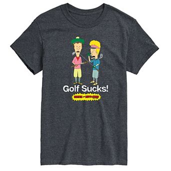 Men's Beavis & Butthead Golf Sucks Graphic Tee