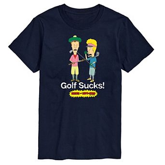 Men's Beavis & Butthead Golf Sucks Graphic Tee