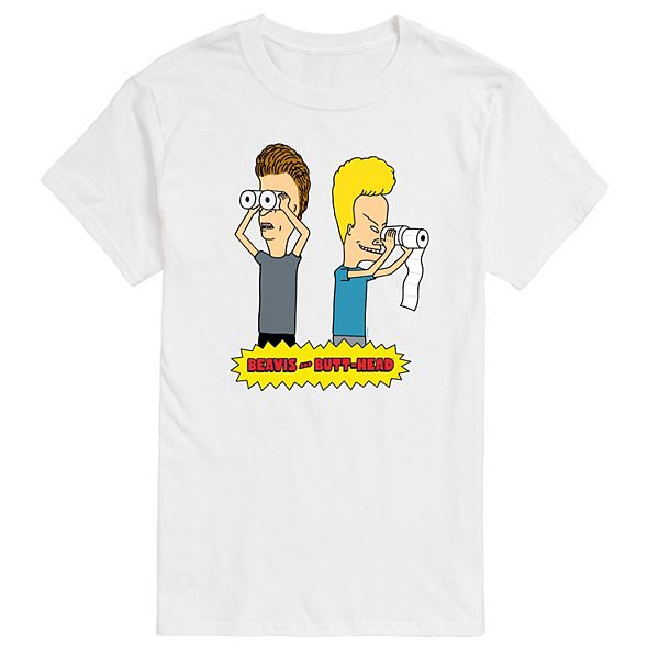 Men's Beavis & Butthead Toilet Paper Graphic Tee