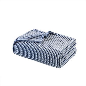 Madison Park Carved Plush Bed Blanket