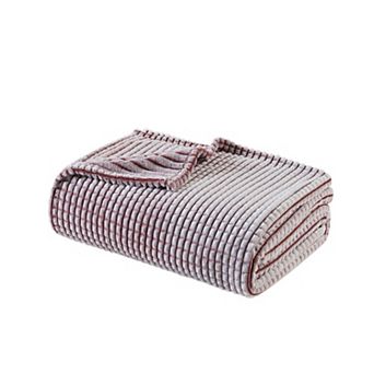 Madison Park Carved Plush Bed Blanket