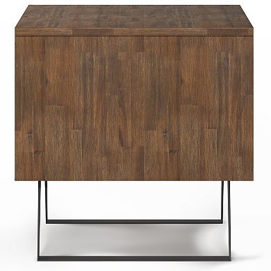 Simpli Home Lowry Solid Acacia Wood End Table