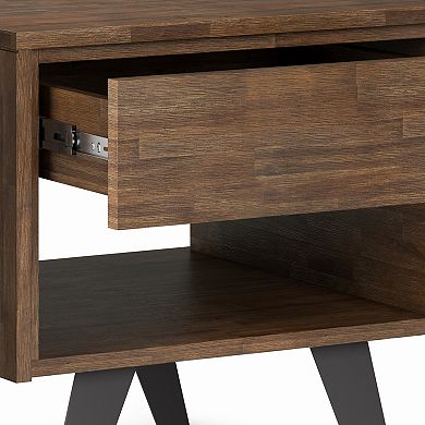 Simpli Home Lowry Solid Acacia Wood End Table