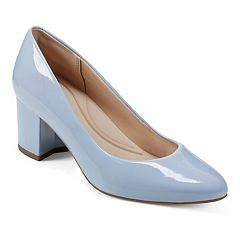 Womens Blue Block Heel Pumps Heels Shoes Kohl s