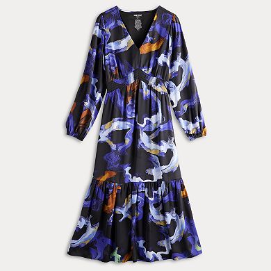 Women's Nine West Adaptive V-Neck Midi Dress