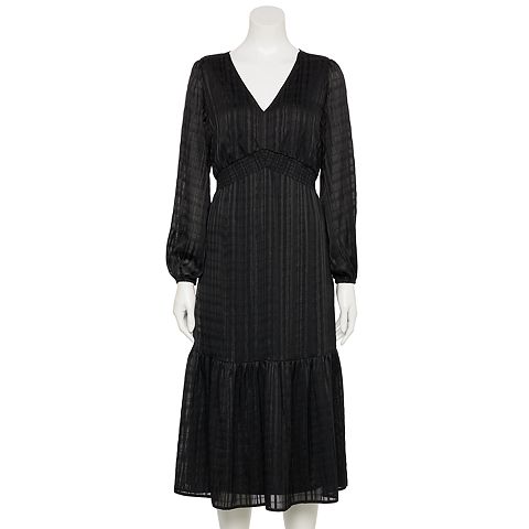Женские платья Nine West Women's Nine West Adaptive Easy Dressing V-Neck Midi Dress