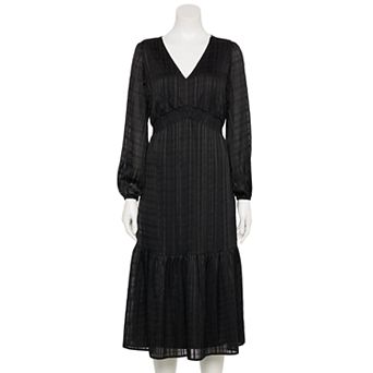 Women's Nine West Adaptive V-Neck Midi Dress