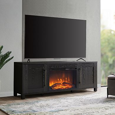 Finley & Sloane Chabot Rectangular Electric Log Fireplace TV Stand