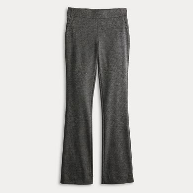 Women's Simply Vera Vera Wang Mid Rise Pull-On Ponte Bootcut Pants