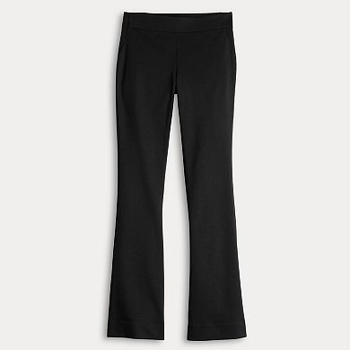 Women's Simply Vera Vera Wang Mid Rise Pull-On Ponte Bootcut Pants