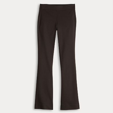 Women's Simply Vera Vera Wang Mid Rise Pull-On Ponte Bootcut Pants