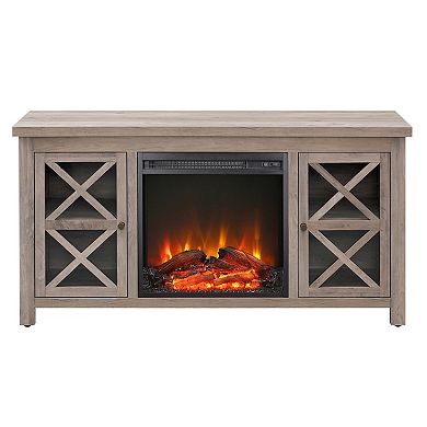 Finley & Sloane Colton Rectangular Electric Log Fireplace TV Stand